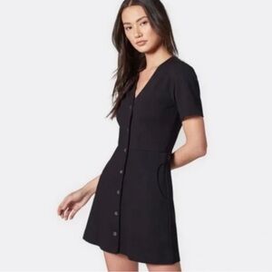 Joie Derion Elegant Black Button-Down Dress